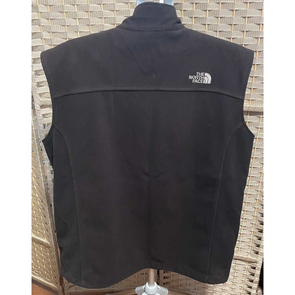 The North Face Mens Black Fleece Full Zip Vest Sleeveless Jacket Size Large - Picture 5 of 12